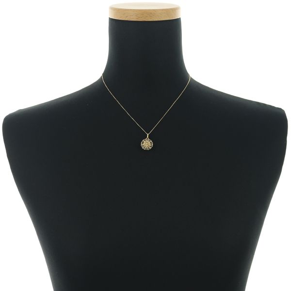 彫金デザイン ネックレス K 18 YG 184256 ネックレス アクセサリー レディース