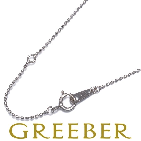 カットボール チェーンネックレス 40 cm K 14 WG 184231