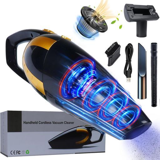 2025新登場 ハンディクリーナー車用掃除機多機能15000 Pa強力吸引力コードレスハンディ掃除機パワフルusb|Type-C充電乾湿両用低噪音対策 60 db軽量小型掃除機長時間稼働カークリーナーパワ…