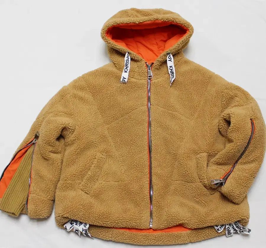 Khrisjoy クリスジョイ メンズ ゆったり 100 105 フリース ダウン フードアウター|K 06