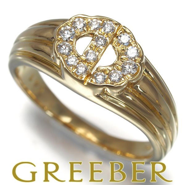 ディオール リング ダイヤ ダイヤモンド CDロゴ 7号 K 18 YG 183978