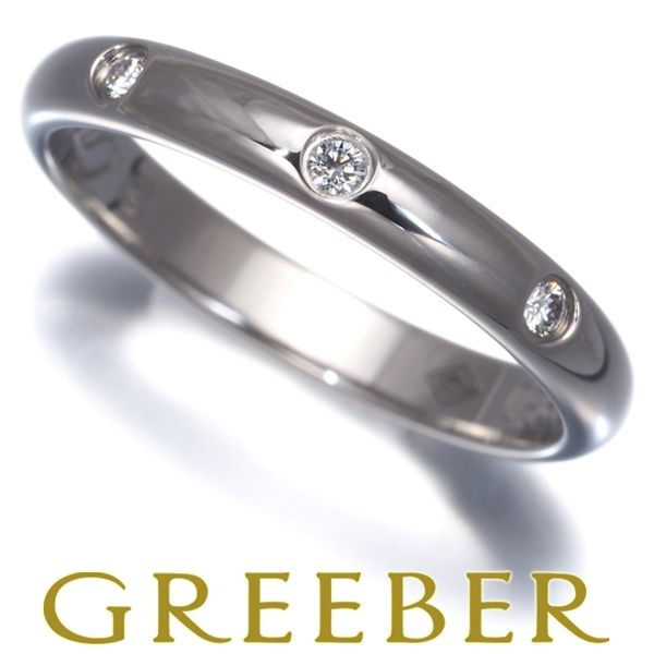 カルティエ リング ダイヤ ダイヤモンド 1895 クラシックウェディング 3 P 2.5 mm 46号 Pt 950 保証書 183012