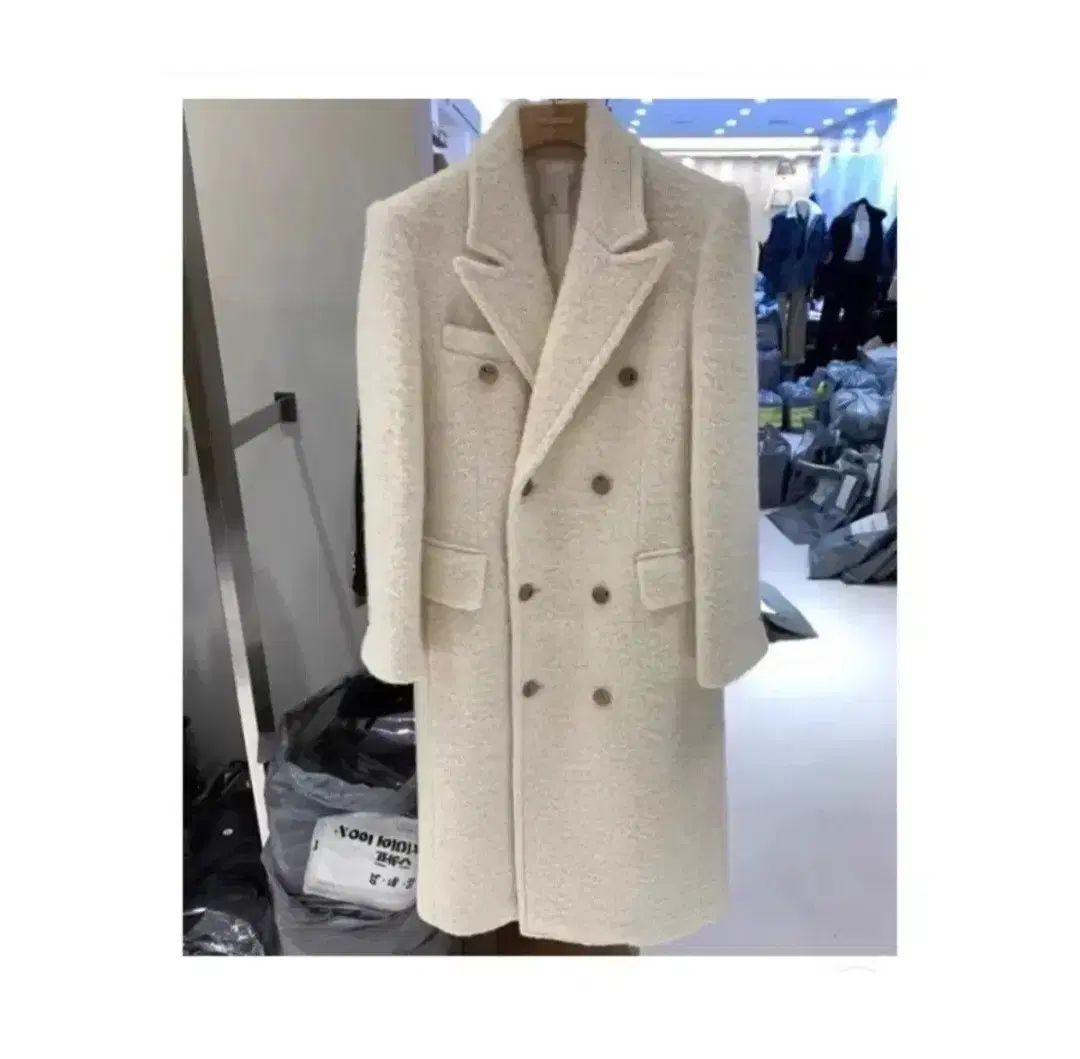 テーラード ウール LLUD ロドゥ 羊毛 コート - アイボリー Free!