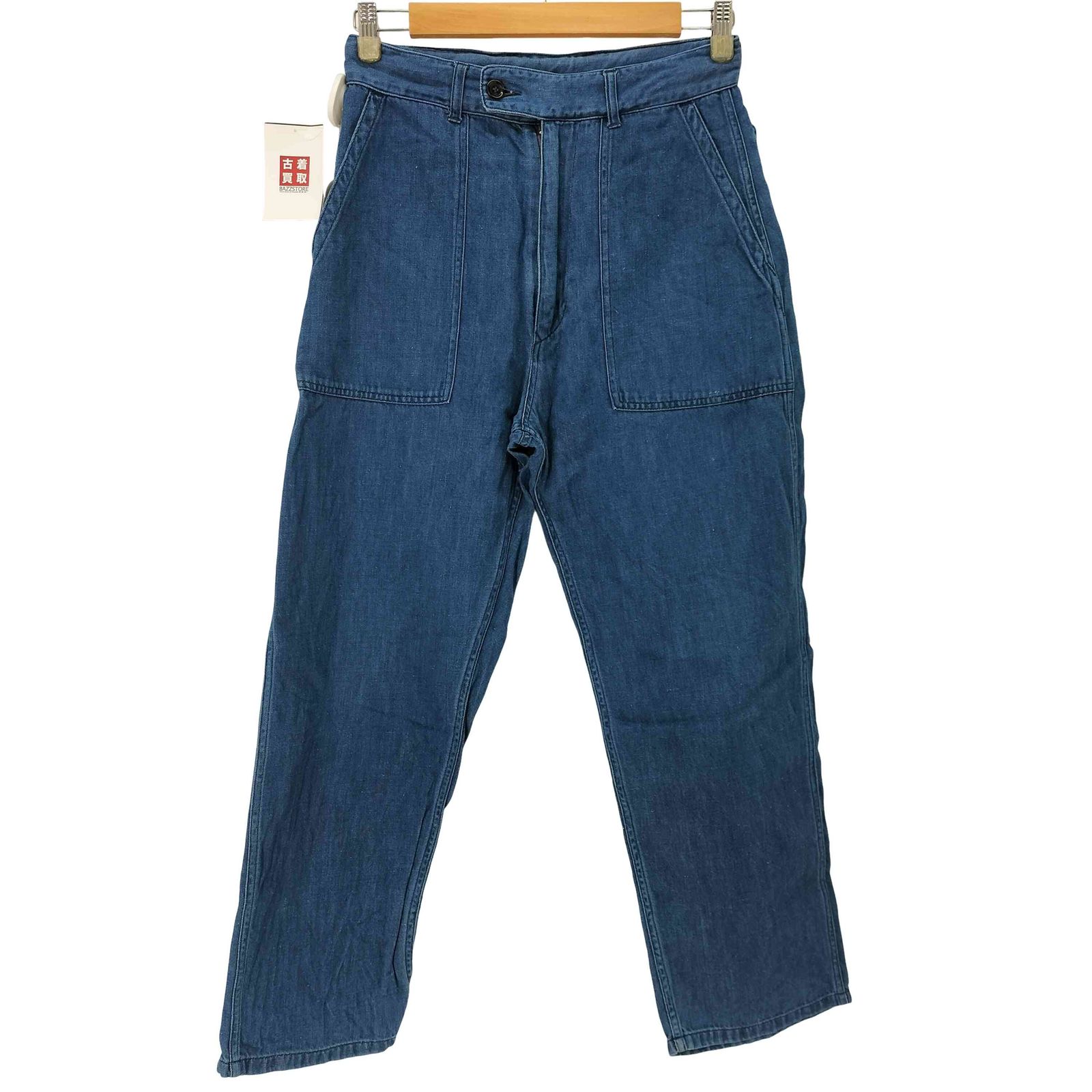 フォーティファイブアールピーエム 45 rpm コットンリネンブルーデニムの908ベイカーパンツ レディース JPN 2