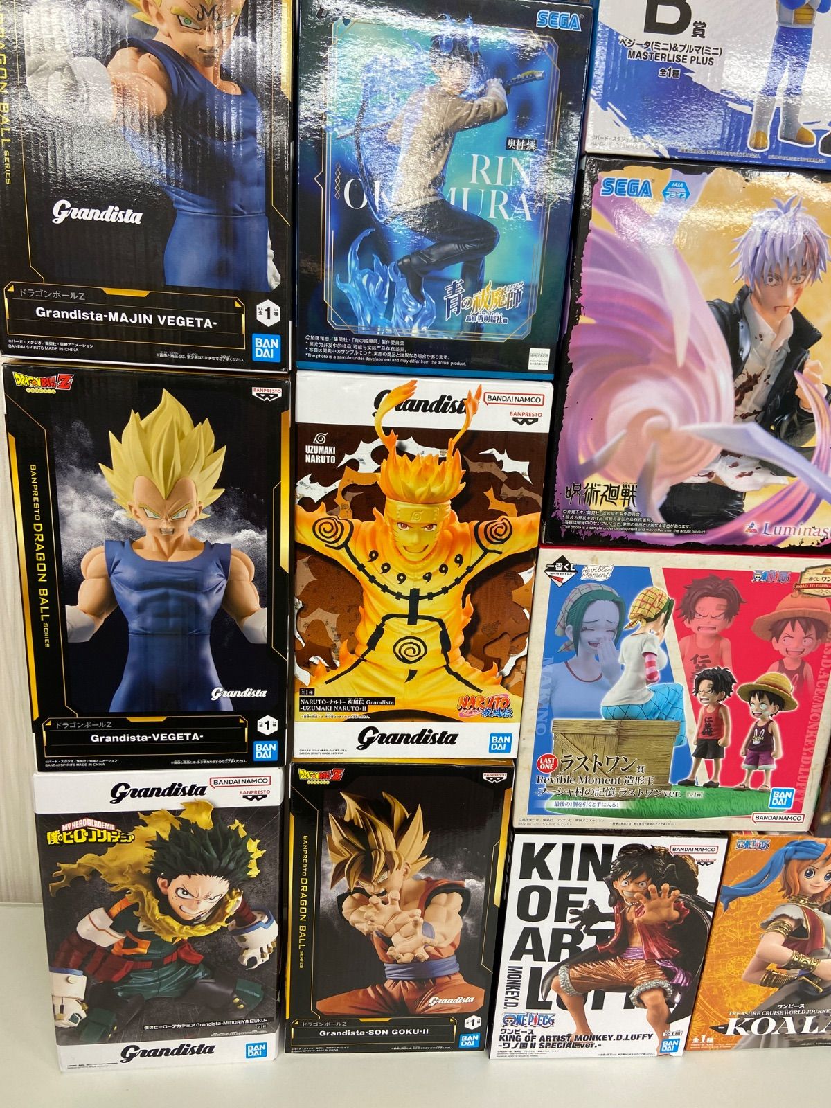 プライズ品 ジャンプ　フィギュア　まとめ売り　ワンピース　ドラゴンボールなど 未開封 ジャンプ フィギュア まとめ 計19点 一番くじ プライズ