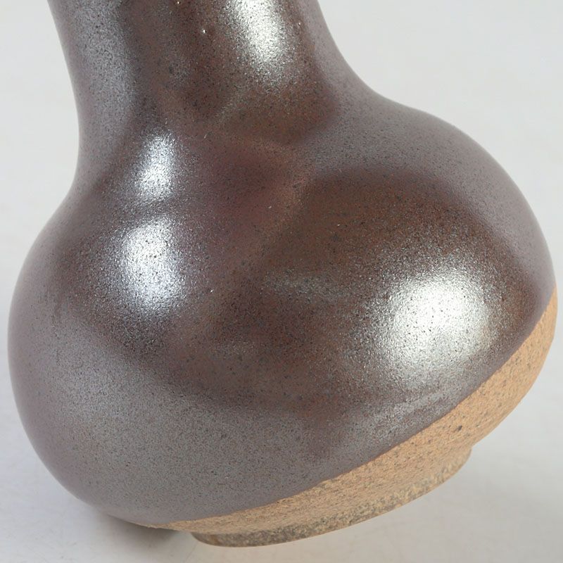 茶道具 京焼 勝龍寺窯 大名物 利休鶴首写茶入 仕覆付 共箱 V S555