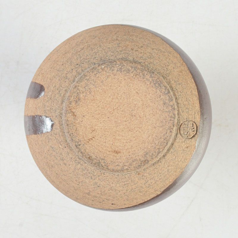 茶道具 京焼 勝龍寺窯 大名物 利休鶴首写茶入 仕覆付 共箱 V S555