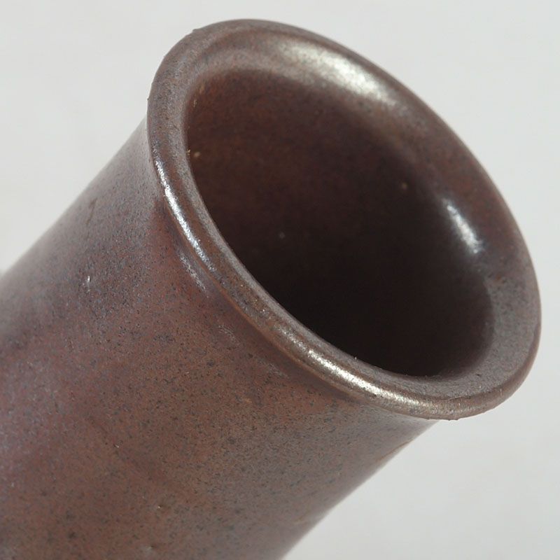 茶道具 京焼 勝龍寺窯 大名物 利休鶴首写茶入 仕覆付 共箱 V S555