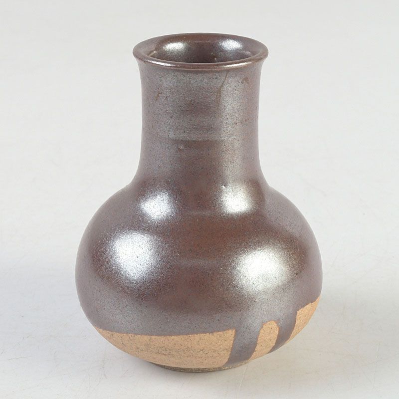 茶道具 京焼 勝龍寺窯 大名物 利休鶴首写茶入 仕覆付 共箱 V S555