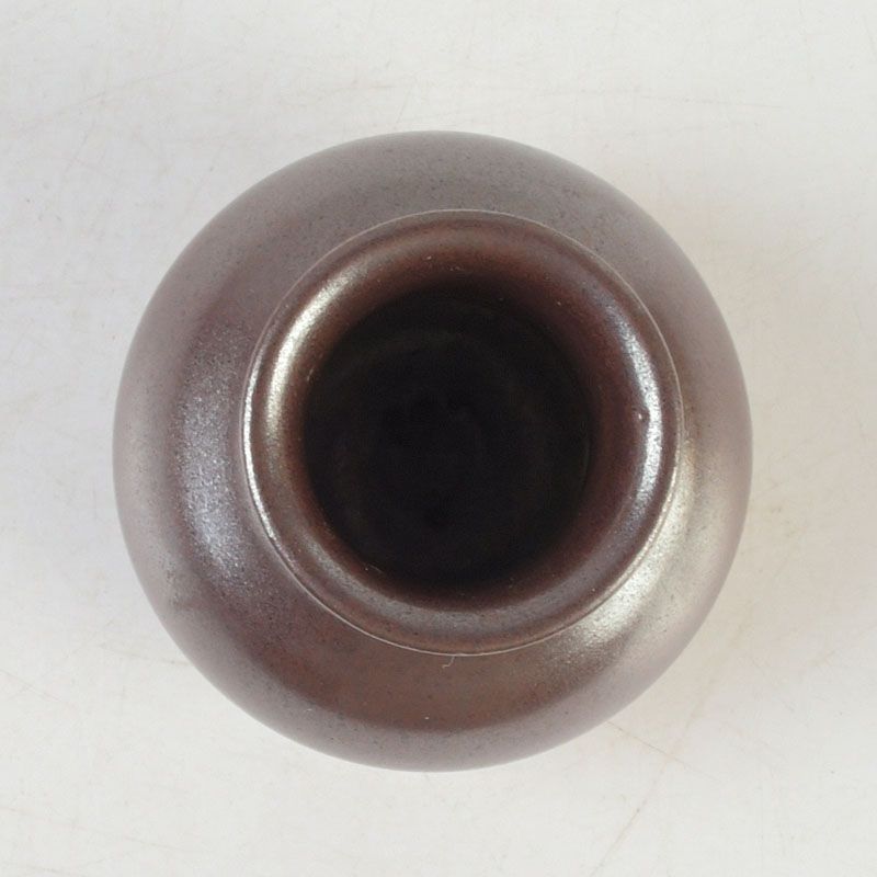 茶道具　因久山焼　芦澤保親作　茶入　共箱　V　R8658 茶道具 京焼 勝龍寺窯 大名物 利休鶴首写茶入 仕覆付 共箱 V S555