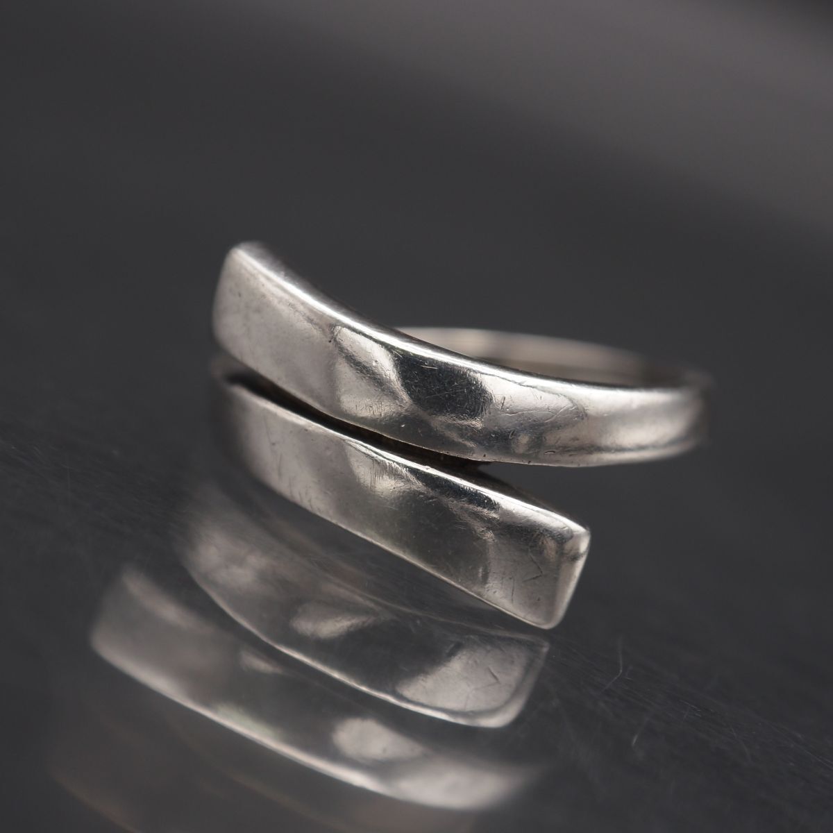 L596 ヴィンテージ 925刻印 リング デザイン シルバー 指輪 14号