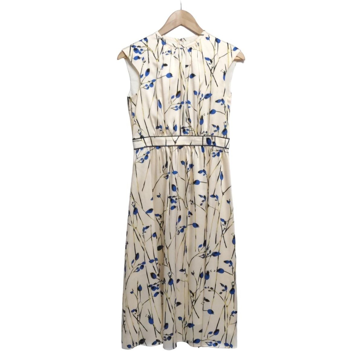 ANAYI(アナイ) ワンピース サイズ36 S レディース - ベージュ×ブルー