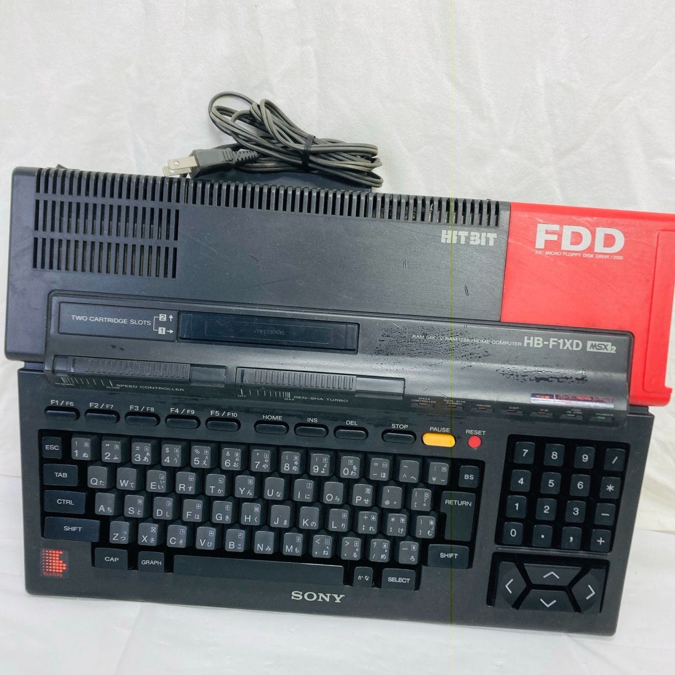 SONY MSX2 HB-F1XDmk2 通電確認済 ジャンク品 SONY MSX2 HB-F1XDmk2 通電確認済 ジャンク品