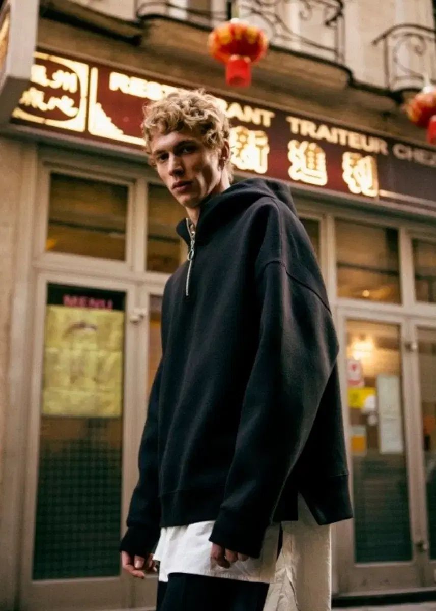 アンダースンベル ハーフジップ フーディー