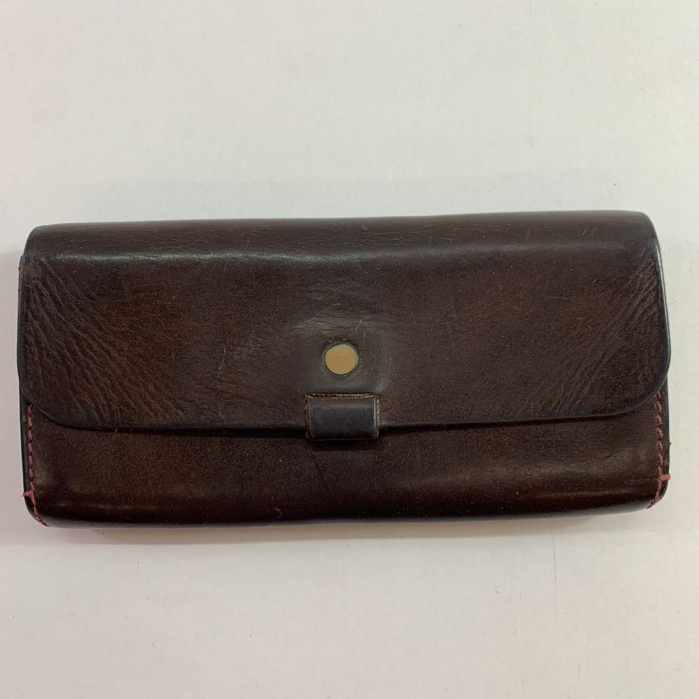 04 w 5709▽ SLOW スロウ レザーロングウォレット 革製品 長財布 ブラウン