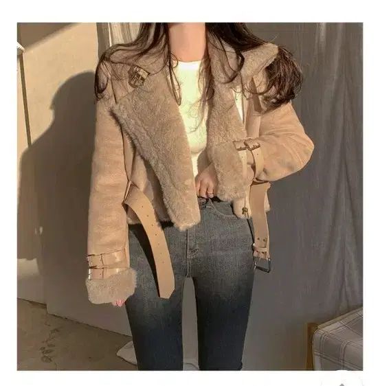 He.nique スウェード ムートン ファー ジャケット