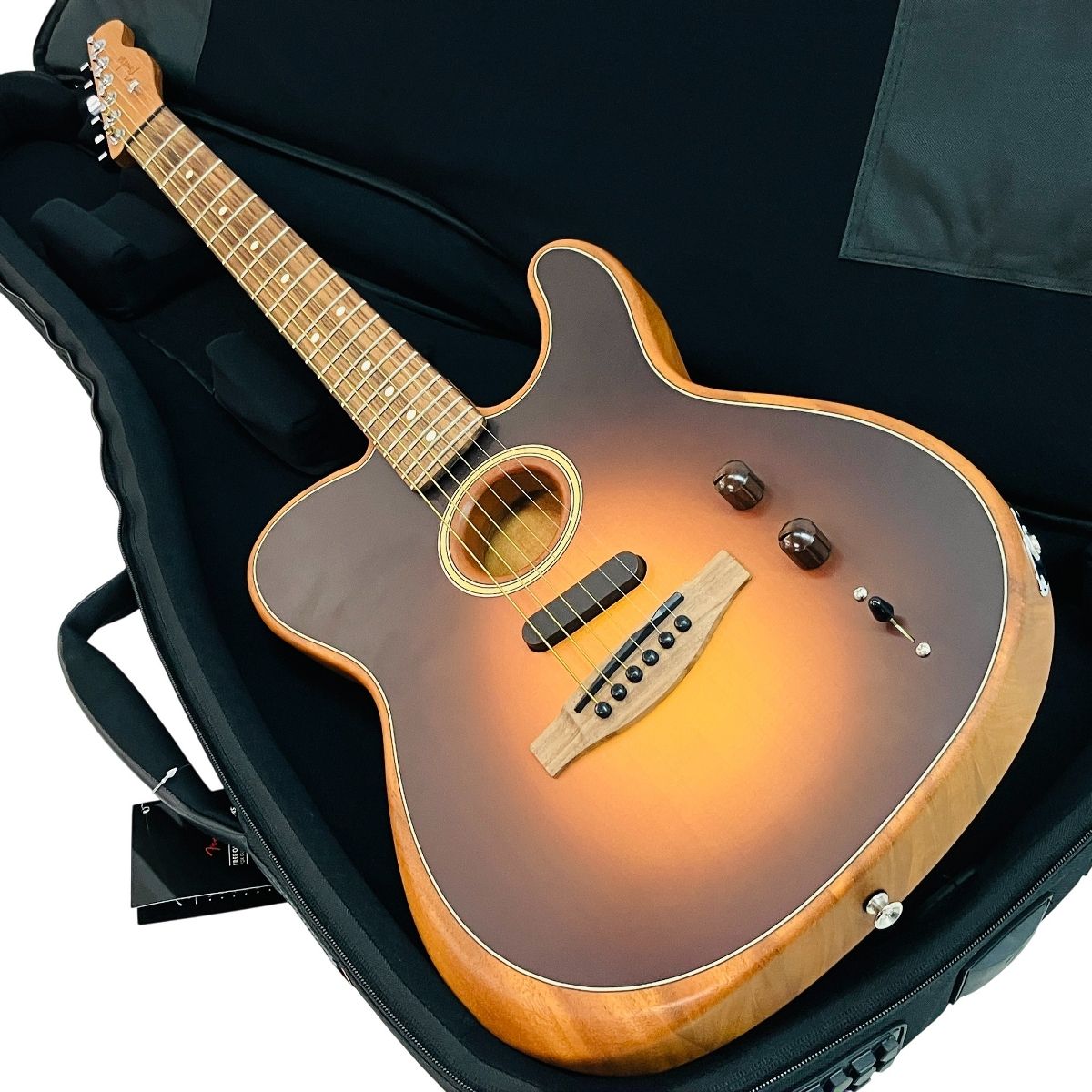 Fender MEXICO ACOUSTASONIC Player Telecaster SHDW BST ギグバッグ付