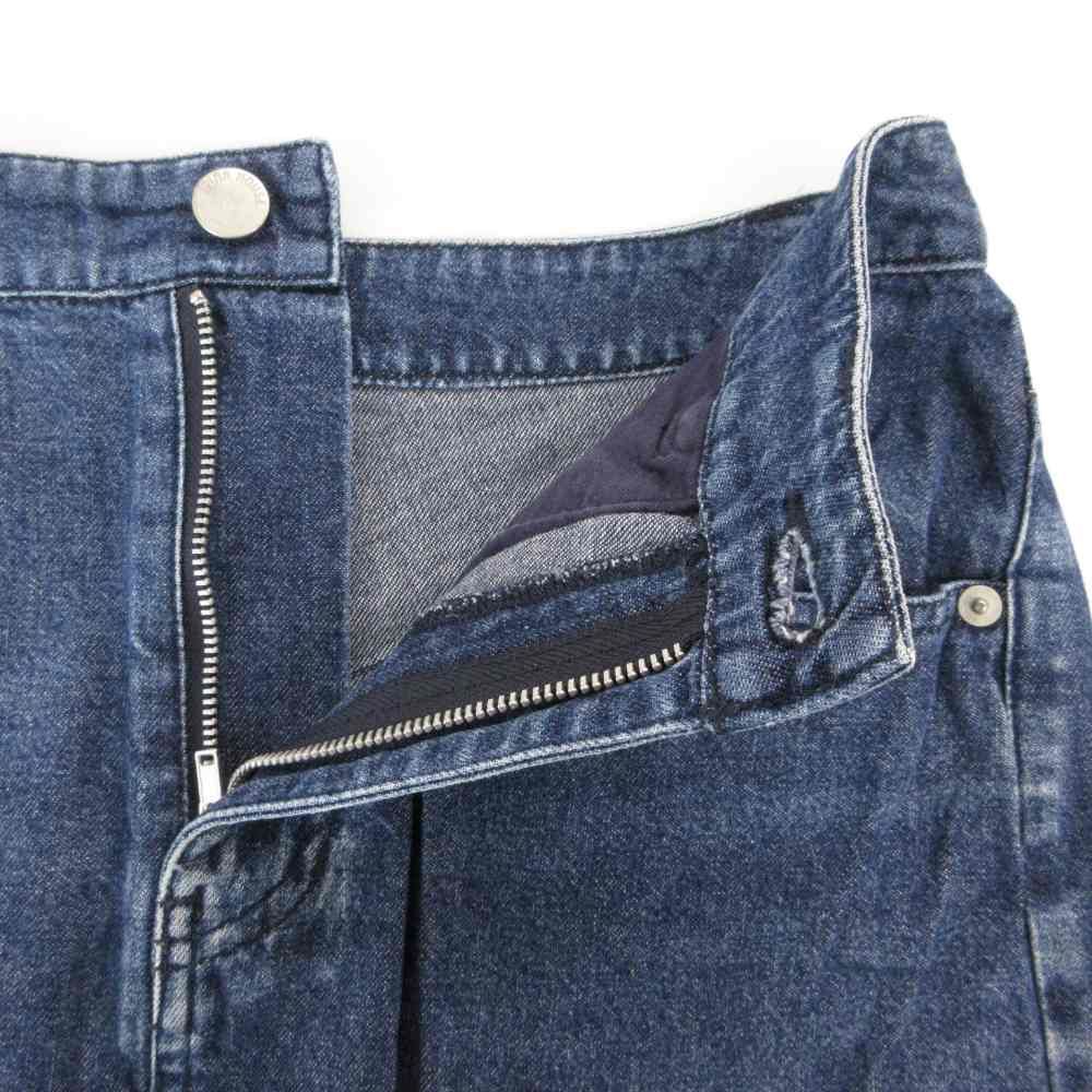 ピンクハウス PINK HOUSE デニムスカート M ミモレ ロング フレア