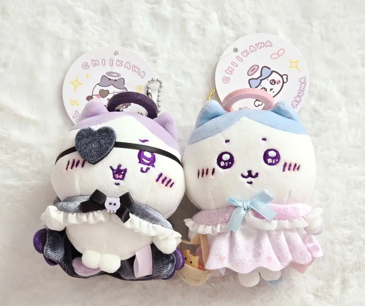 ちいかわ 天使 悪魔 天使ハチワレ 堕天ハチワレ 麻 マスコットset