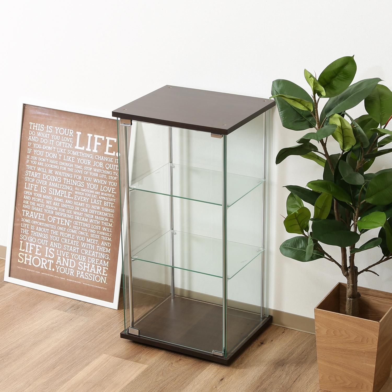 ♪ミニ ガラス ディスプレーケース ［幅42.5cm］ コレクションケース