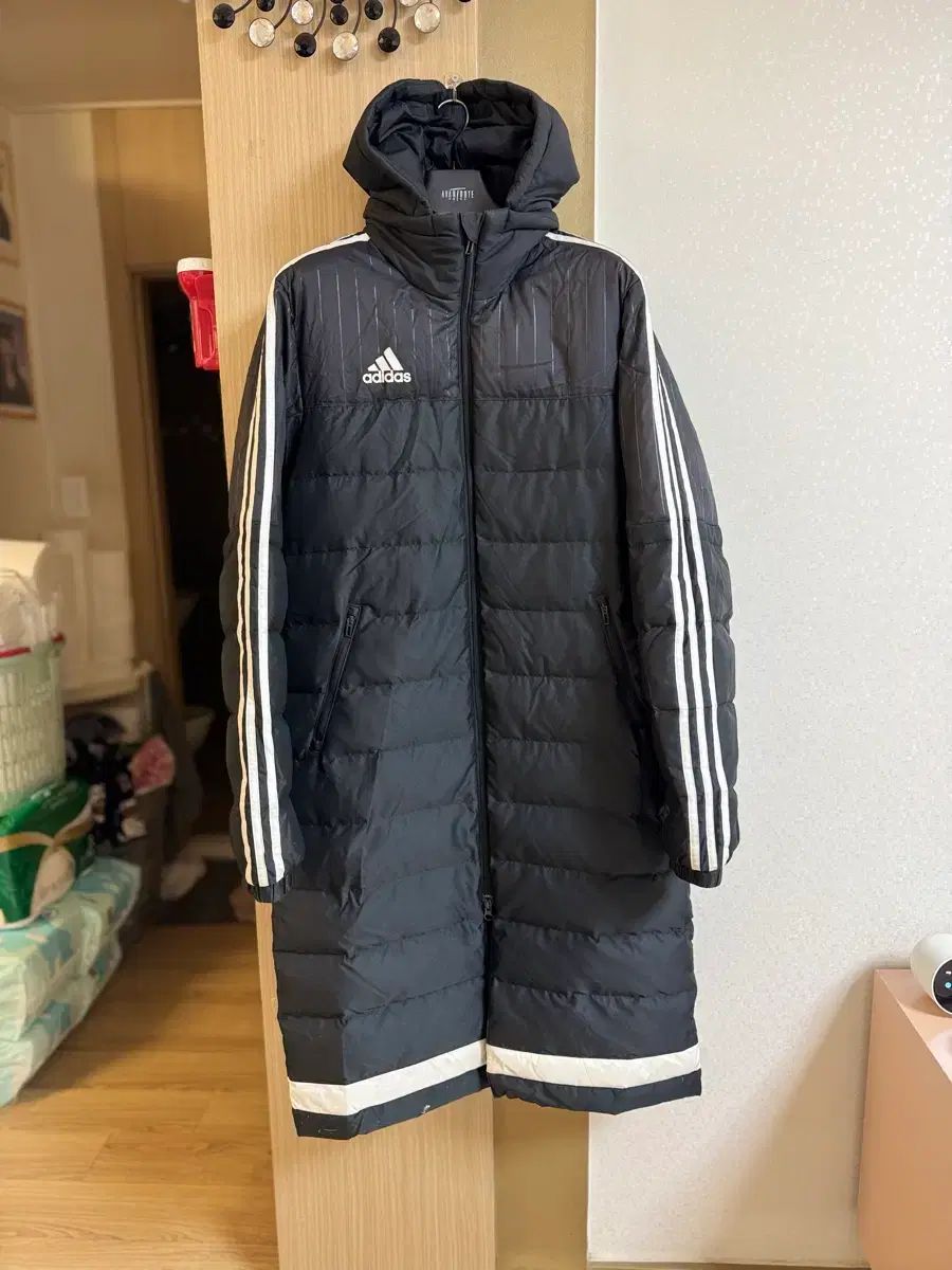 adidas アディダス ロング丈ダウンジャケット ブラック ダウン 66 77 メンズS ユニセックス その他 アウター 登山ウェア アウトドアウェア