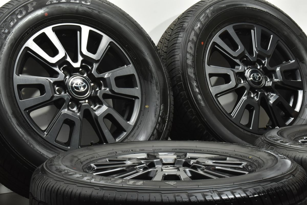 製 新車外し トヨタ ランドクルーザー 250 18 in 7.5 J 60 PCD 139.7 ダンロップ グラントレック AT 23 265|65 R ランクル300