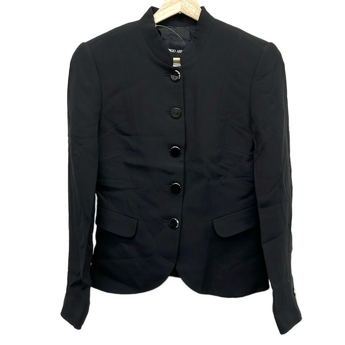 GIORGIO ARMANI ジョルジオアルマーニ / ダブルジャケット 黒 GIORGIOARMANI(ジョルジオアルマーニ) ジャケット サイズ40 M