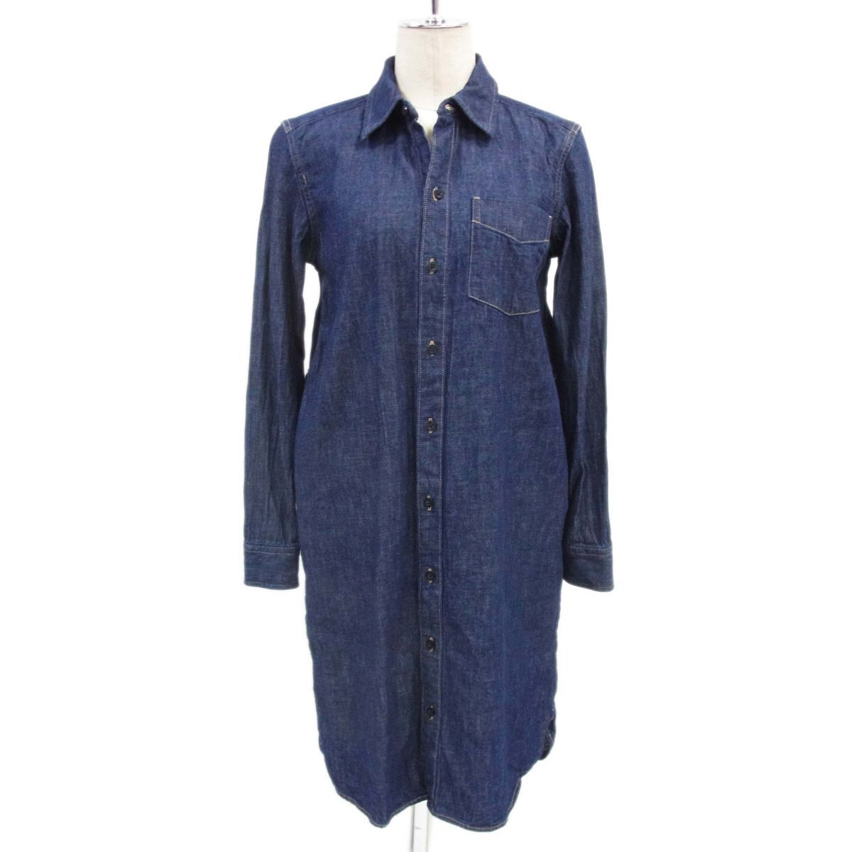 美品◇RALPH LAUREN ラルフローレン デニムシャツワンピース 長袖
