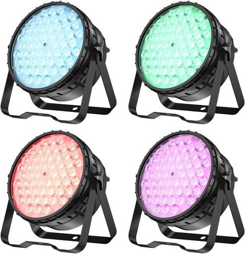 x 4 W in ステージライトCRI|RA 92撮影録画舞台照明5000 Lmスポットライト調光ディスコライトパーライトdjdiscolightforpartyカラオケパーティーライトDMX 512