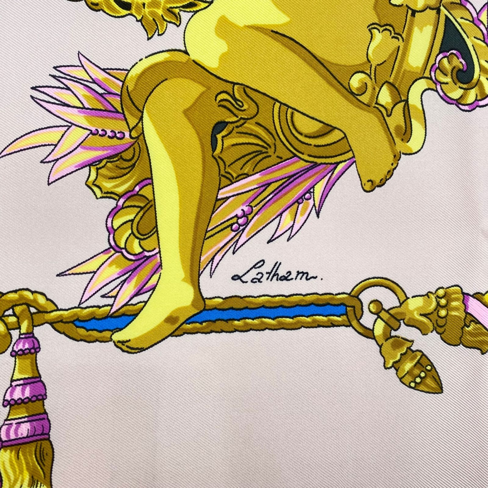 新品同様 HERMES エルメス カレ90 スカーフ シルク HOMMAGE A CHARLES