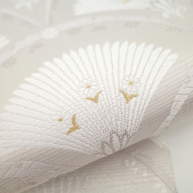 未使用❤西陣袋帯「宮廷有職文様」 プラチナ色　金糸銀糸　フォーマル 未使用❤西陣袋帯「宮廷有職文様」 プラチナ色 金糸銀糸 フォーマル