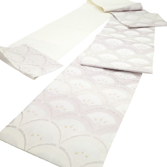 未使用❤西陣袋帯「宮廷有職文様」 プラチナ色　金糸銀糸　フォーマル 未使用❤西陣袋帯「宮廷有職文様」 プラチナ色 金糸銀糸 フォーマル