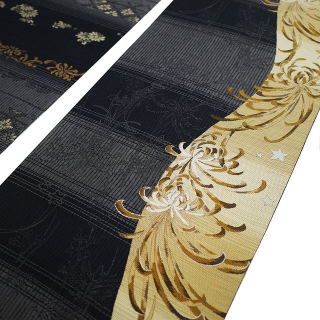 新古品】 袋帯 未使用 正絹 双図 リバーシブル 3種類のお太鼓柄 京都