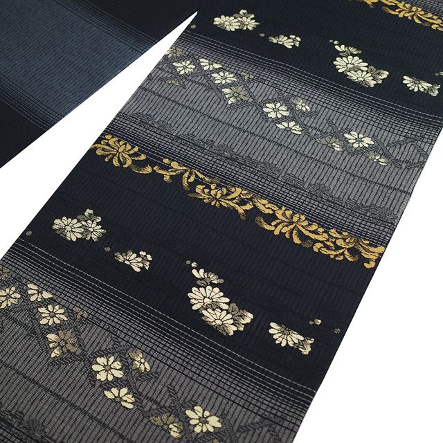 新古品】 袋帯 未使用 正絹 双図 リバーシブル 3種類のお太鼓柄 京都