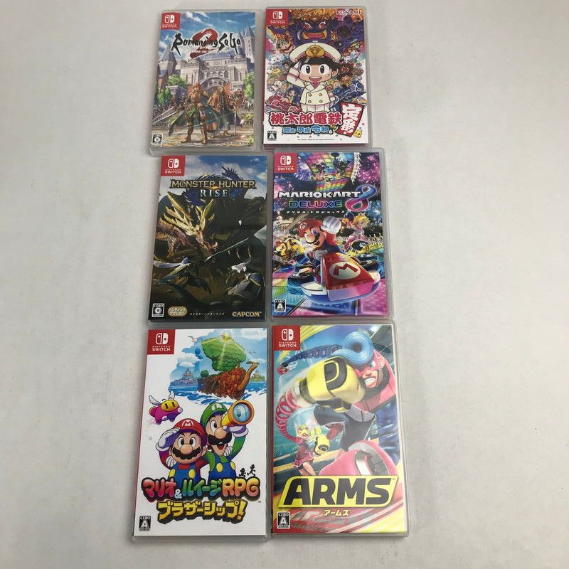 品 スイッチソフトまとめ 6本 Nintendo Switch ゲームソフトまとめ 桃鉄 マリオカート モンハン 等 023-260108-io-25-fuz