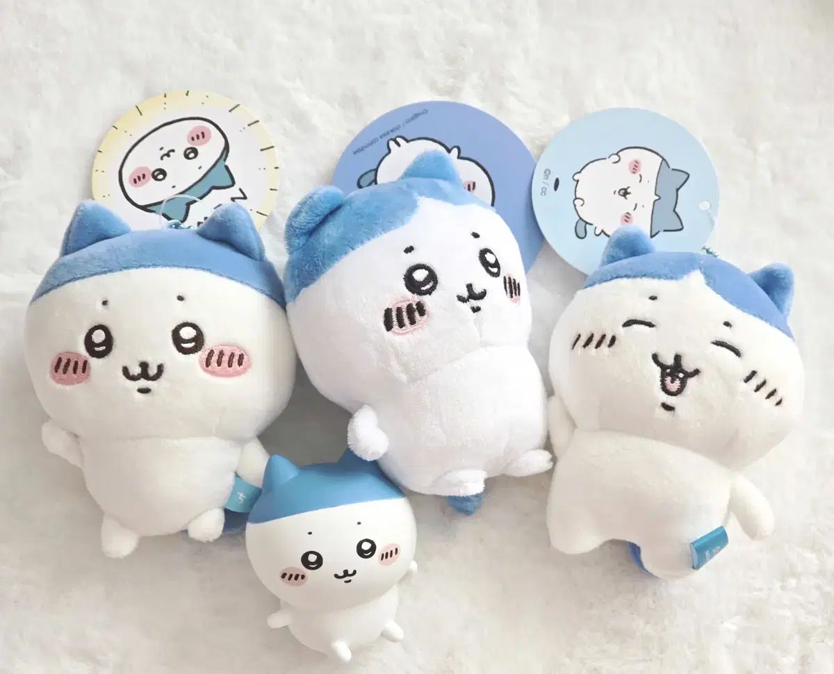 ちいかわ 前髪 ハチワレ 4種set マスコット ソフトビニール フィギュア