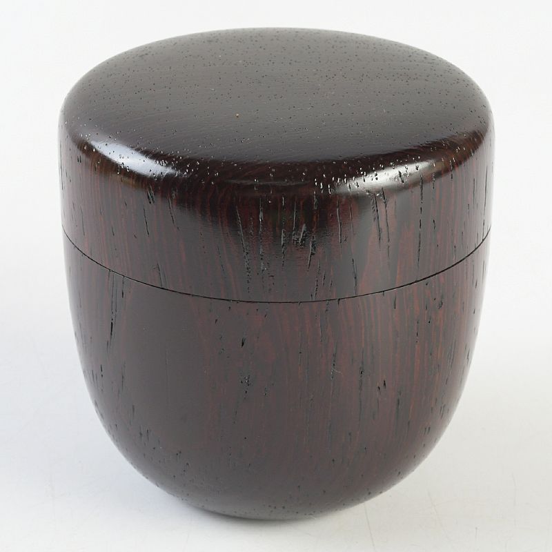 茶道具 福田慶造作 鉄刃木 漆塗 中棗 共箱 V S568 - メルカリ