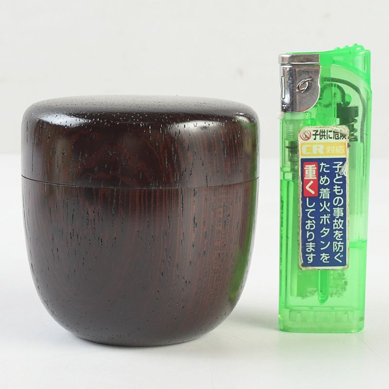 茶道具 福田慶造作 鉄刃木 漆塗 中棗 共箱 V S568 - メルカリ