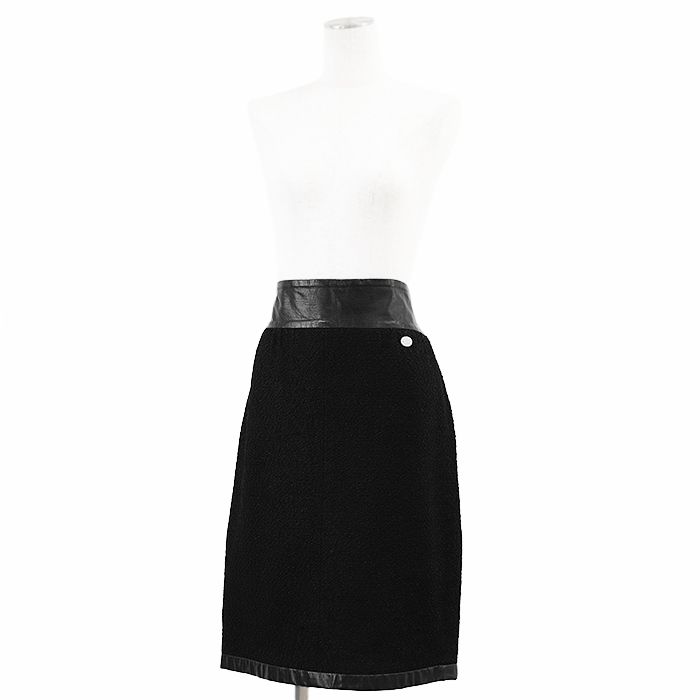 美品】CHANEL シャネル ツイードスカート P50723 コットン/シルク