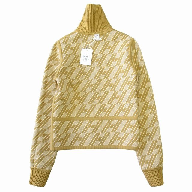 エルメス　リバーシブル　ニットジャケット 未使用 23AW エルメス HERMES リバーシブル ニット ジャケット