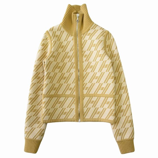 未使用 23AW エルメス HERMES リバーシブル ニット ジャケット