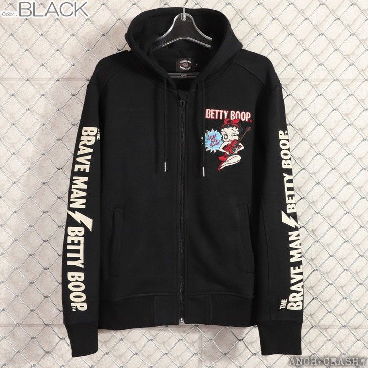 The BRAVE-MAN ベティブープ 裏毛 ZIP パーカー BBB-2458 ブレイブマン