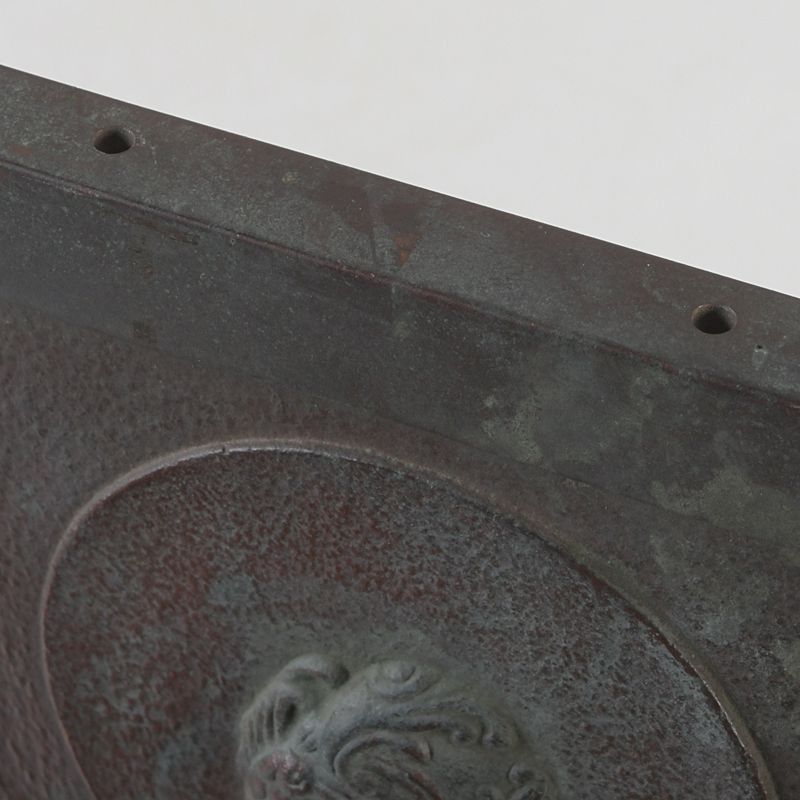 仏教美術 古銅 銅板レリーフ 観音菩薩像 仏像 掛仏 壁掛 C S572 - メルカリ