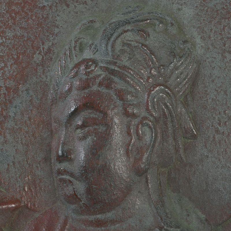 仏教美術 古銅 銅板レリーフ 観音菩薩像 仏像 掛仏 壁掛 C S572 - メルカリ
