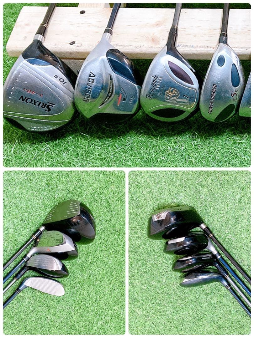 H13.スリクソン 初心者オススメ ゴルフクラブ メンズセット 右利き 12