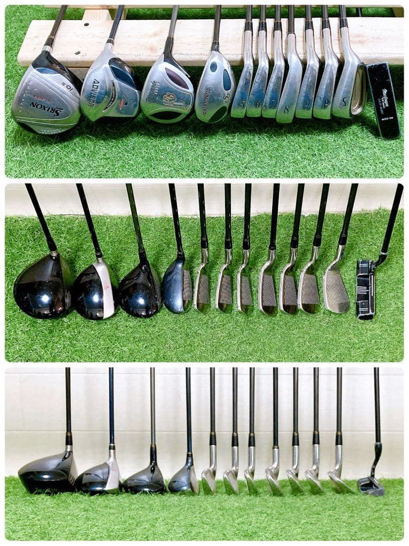 H3.スリクソン　初心者オススメ　ゴルフクラブ　メンズセット　右利き　13本 M13.スリクソン 初心者オススメ ゴルフクラブ メンズセット 右利き 14