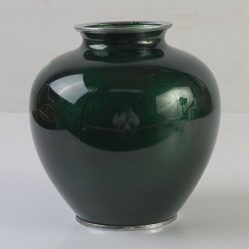 七宝焼 花文 花瓶 N S573 - メルカリ