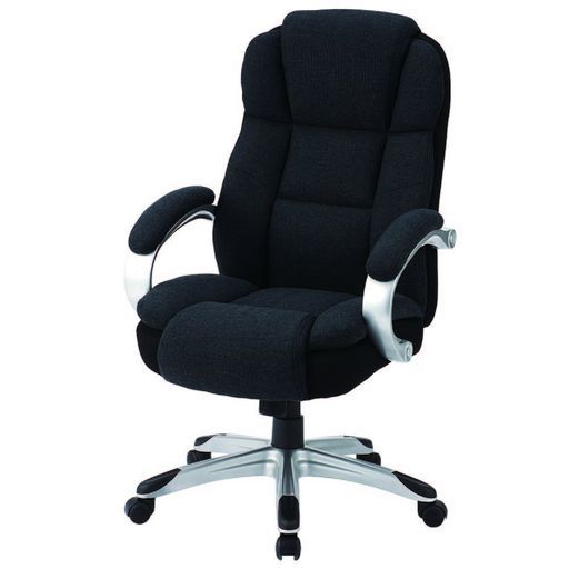 ナカバヤシファブリックポケットコイルチェアブラック87432