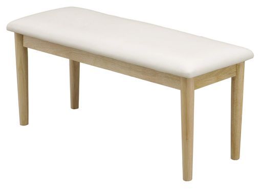 関家具ベンチ幅97 x奥行37 x高さ44 cm合皮張りナチュラル232929