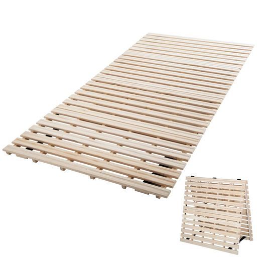 オーエスジェイ OSJ すのこマット折りたたみベッド天然桐折りたたみベッド二つ折りタイプリブ加工シングル50 x 12 98